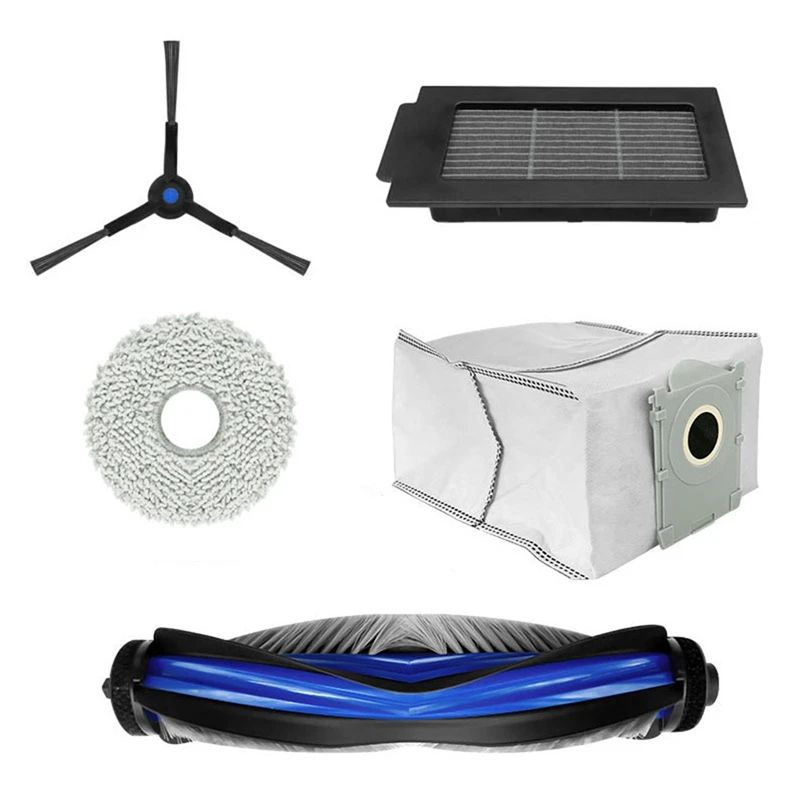 Top Sale Compatible For Ecovacs Debot T50 PRO Vacuum Parts Main Roller Side Brush Hepa Filter Mop Cloth Dust Bag Accessories