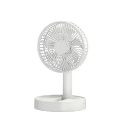USB Foldable Fan with 4 Speeds & Timing,Battery Operated Mini Fan for Bedroom, Indoor or Outdoor,Table Fan