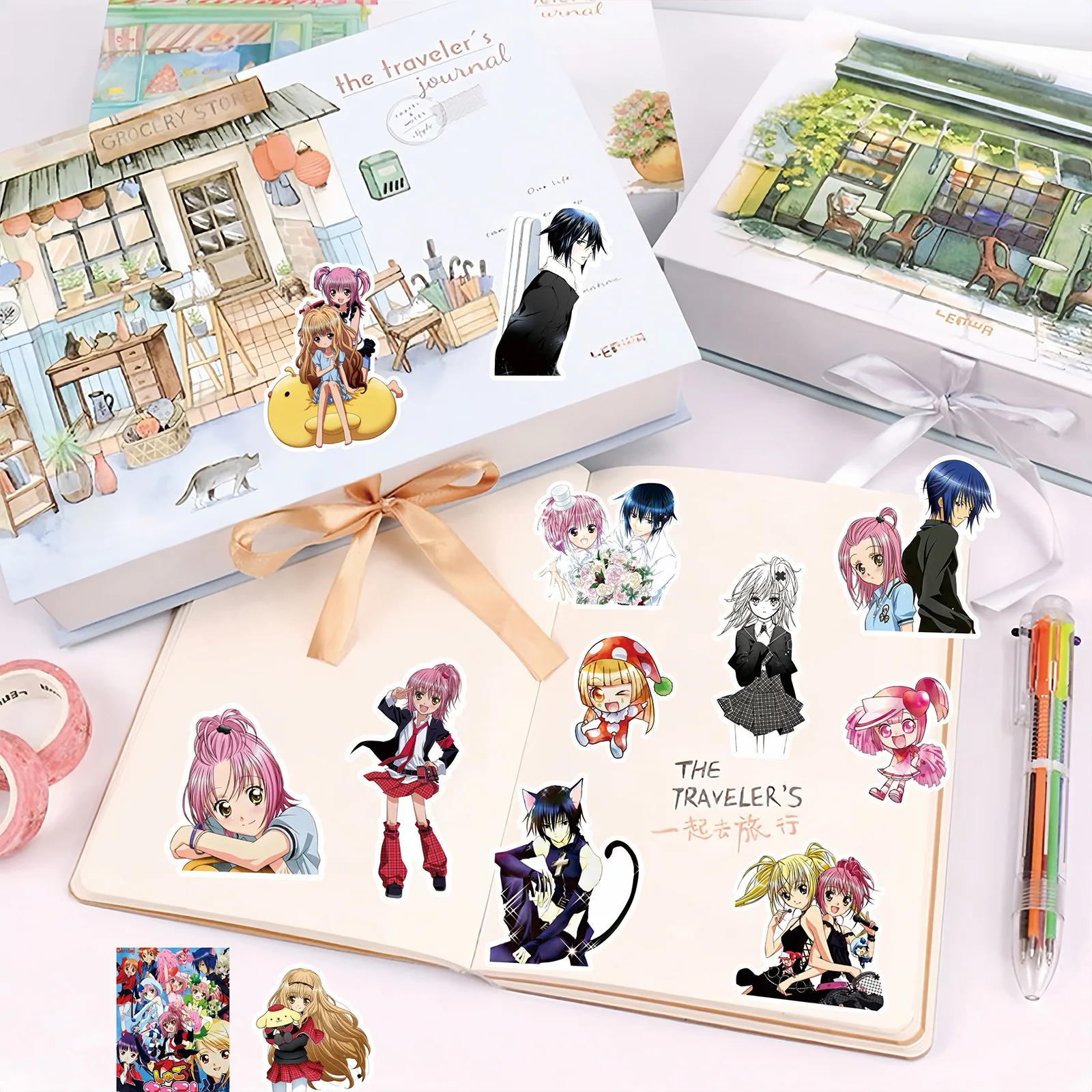 10/82PCS Shugo Chara! Stiker Karakter Anime Grafiti DIY Gitar Kulkas Ponsel Laptop Koper Gelas Air Skateboard