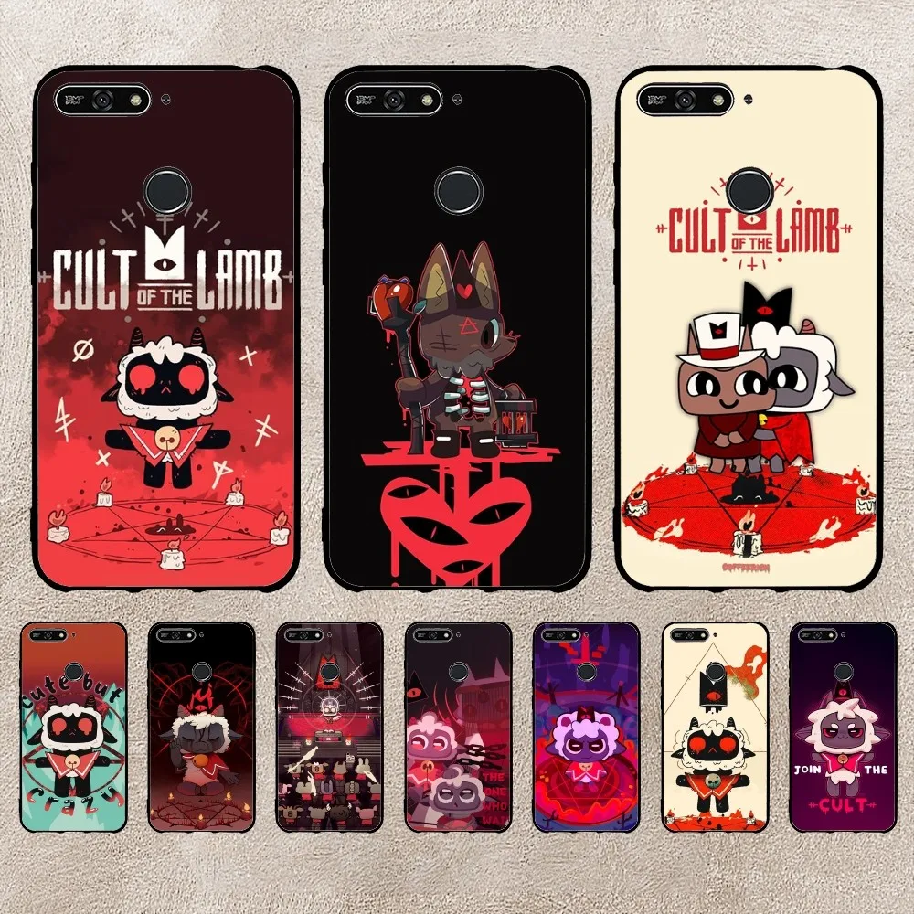 Game C-Cult Of The Lamb Phone Case For Xiaomi 11 Redmi Note 11 5G 8T 9A 9 10T Note8Pro Note9 12SUltra Black Case