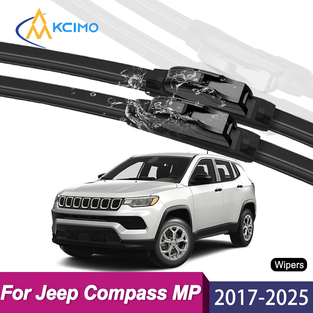 

Wiper Blades for Jeep Compass MP/552 2017-2025, Front Windshield Wipers, Streak-Free Quiet All-Weather Wipers