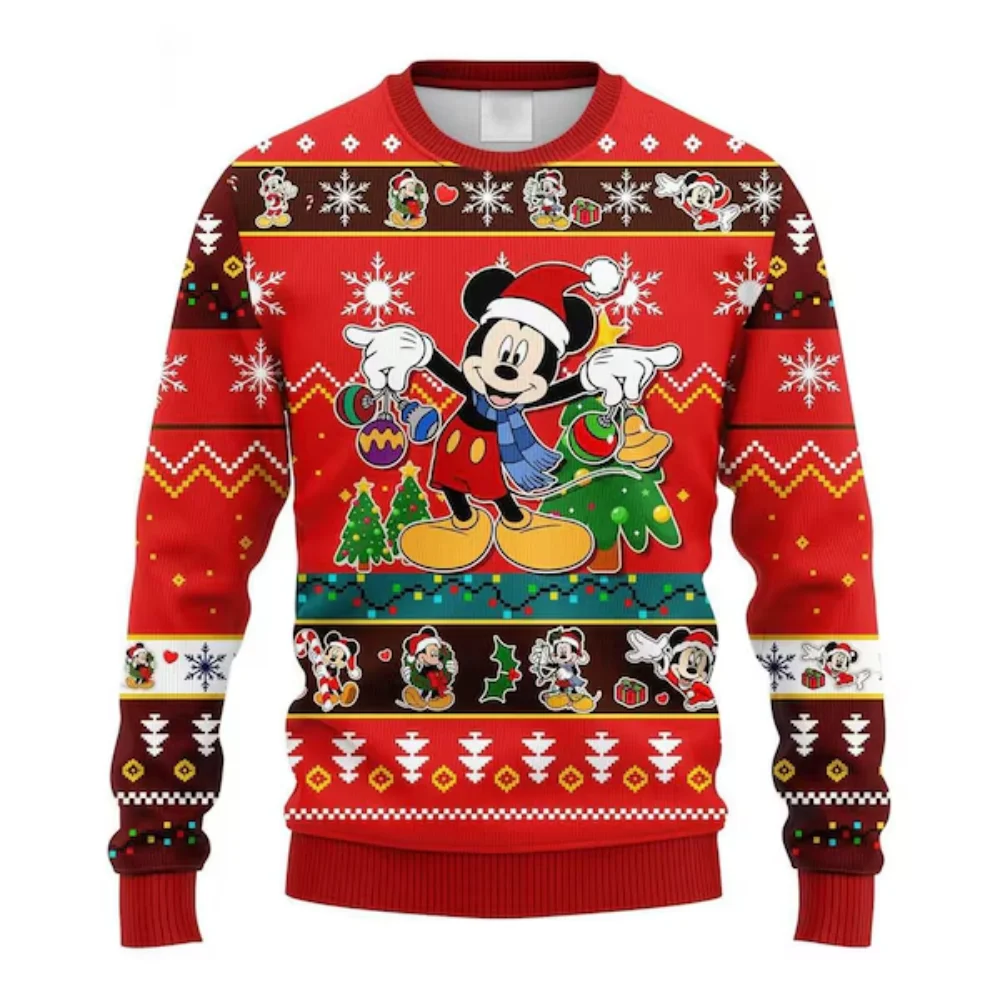 Disney-Pull de Noël pour Garçon et Fille, Tenue de Couple, Minnie