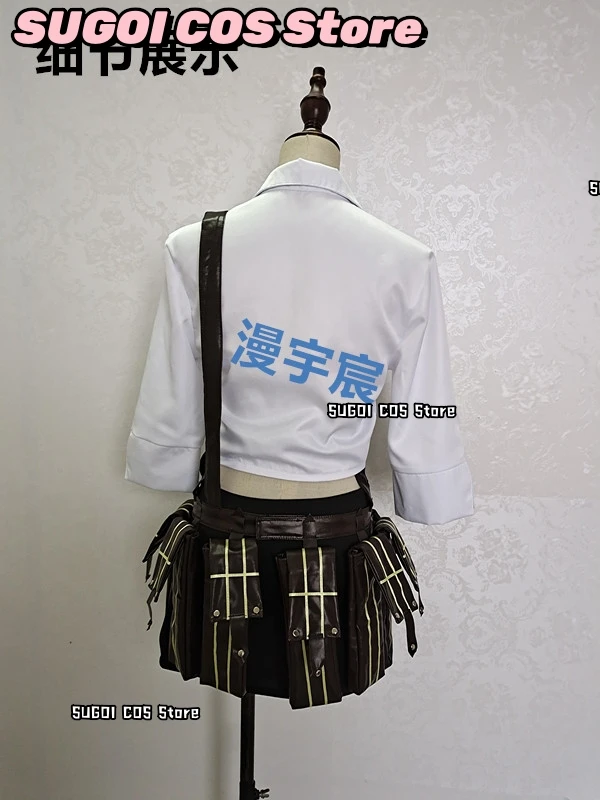 Game DMC 5 V Lady Mary Cosplay Costumes Shirt+Short Skirts Women's Dresses Anime Lady Outfits Wig Prop Role-playing Suits Dress