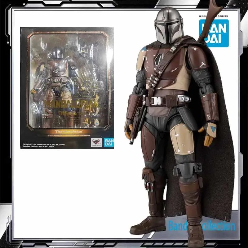 Bandai Original MODEL KIT SHF  THE MANDALORIAN Anime Action Figure Model Toys  Model Gifts for Boys Out of Print Product