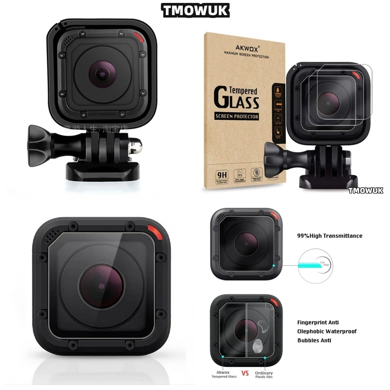 

For GoPro HERO5 Session HERO 4 5, High Clarity 9H Glass Camera Screen Guard