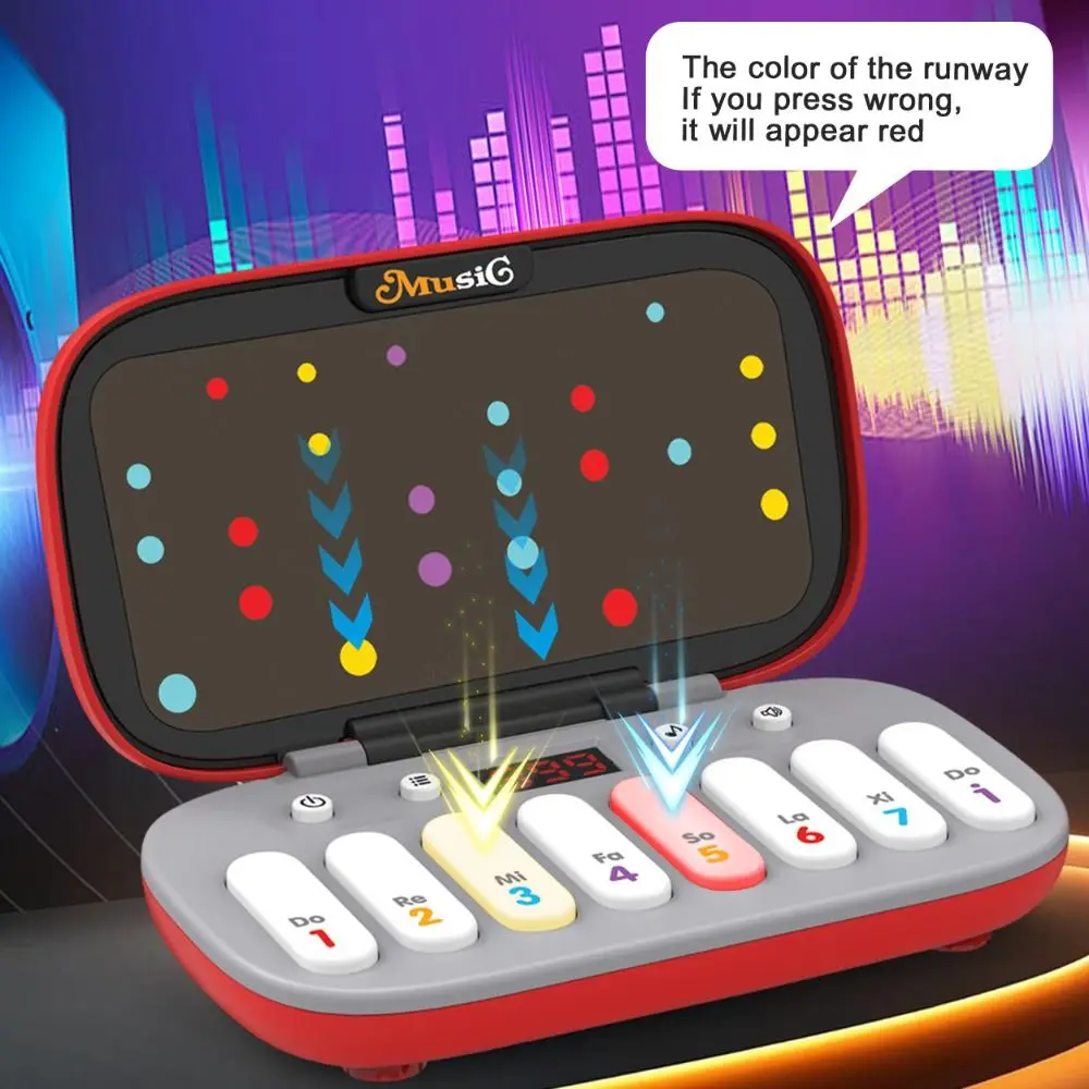 Plastic Portable Kid Pocket Piano Sound Montessori Mini Electronic Keyboard Toy Early Education Puzzle Music Instrument Toys