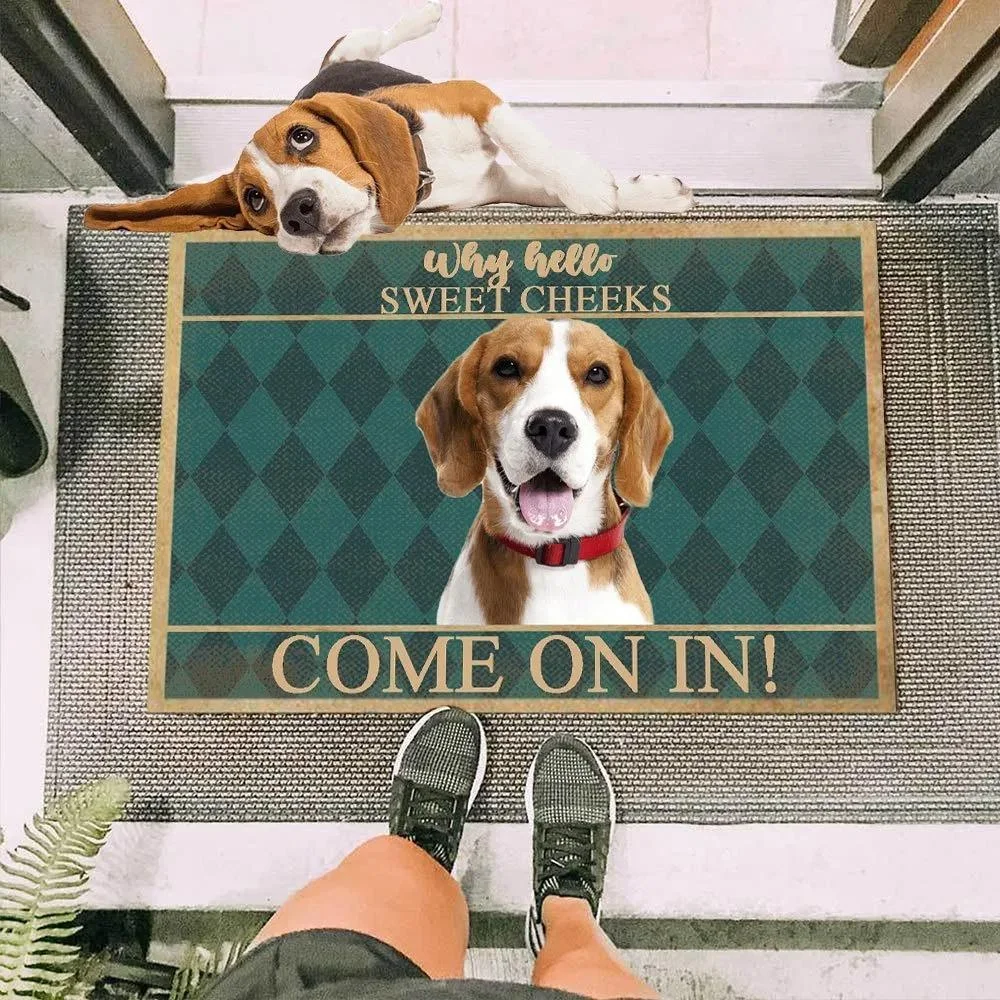 

CLOOCL Beagle Come on In Doormat 3D Print Absorbent Non-slip Doormat for Bedroom Kitchen Bathroom Home Decor Mat Drop Shipping