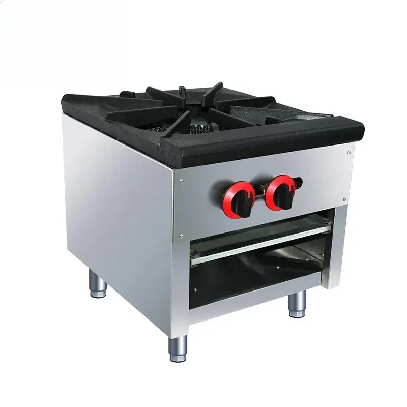Commercial Kitchen Equipment Stainless Steel, Countertop Gas Stove Cooking Range with 2 Dining Room Burners
