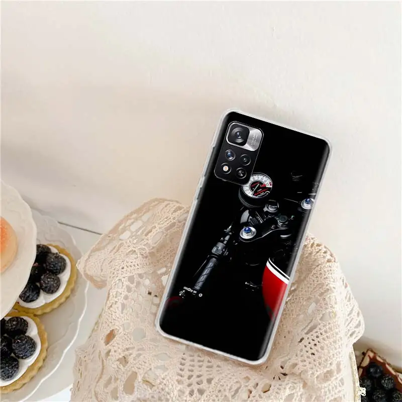 Retro Motorcycle Locomotive Phone Case For Xiaomi Redmi Note 13 Pro 5G 10 10A 10C 12 12C 9 9A 9C 9T 8 8A 7 7A 6 Pro S2 6A K40 K2