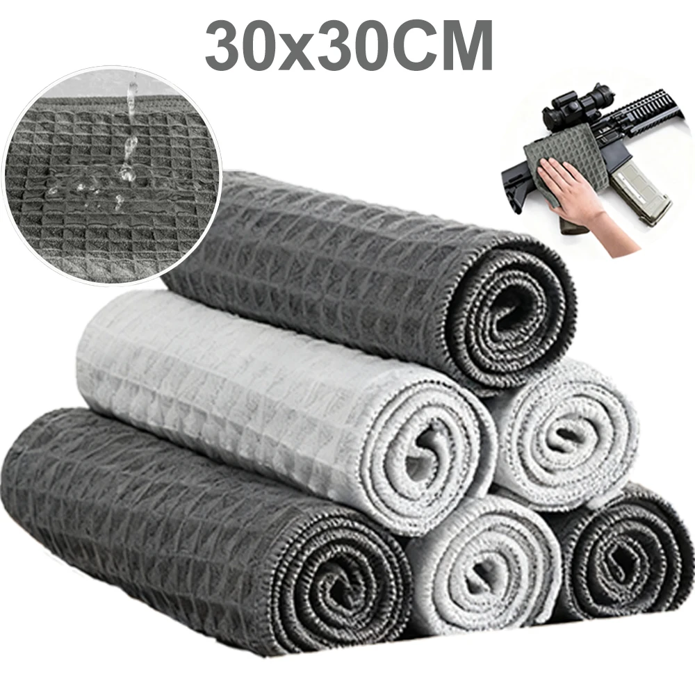 Gun Cleaning Cloth Pistol Rifle Cleaning Rags 30x30CM Lint Free Reusable Gun Cleaning Polishing Towels Gun Maintenance Accessory