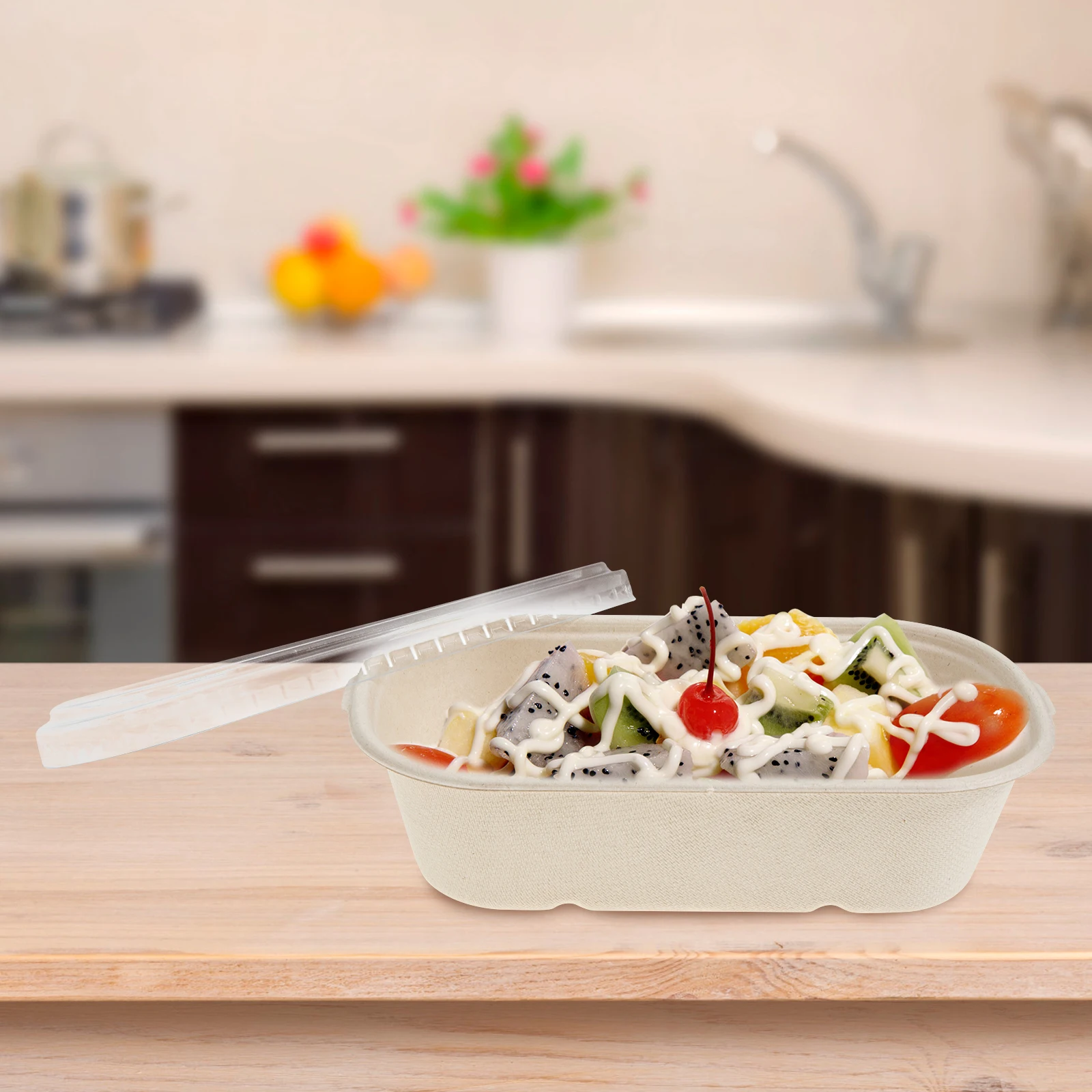 

50 Pcs Food Containers Disposable Lunch Box Cardboard Meal Prep Takeout Boxes for Microwaveable Brown