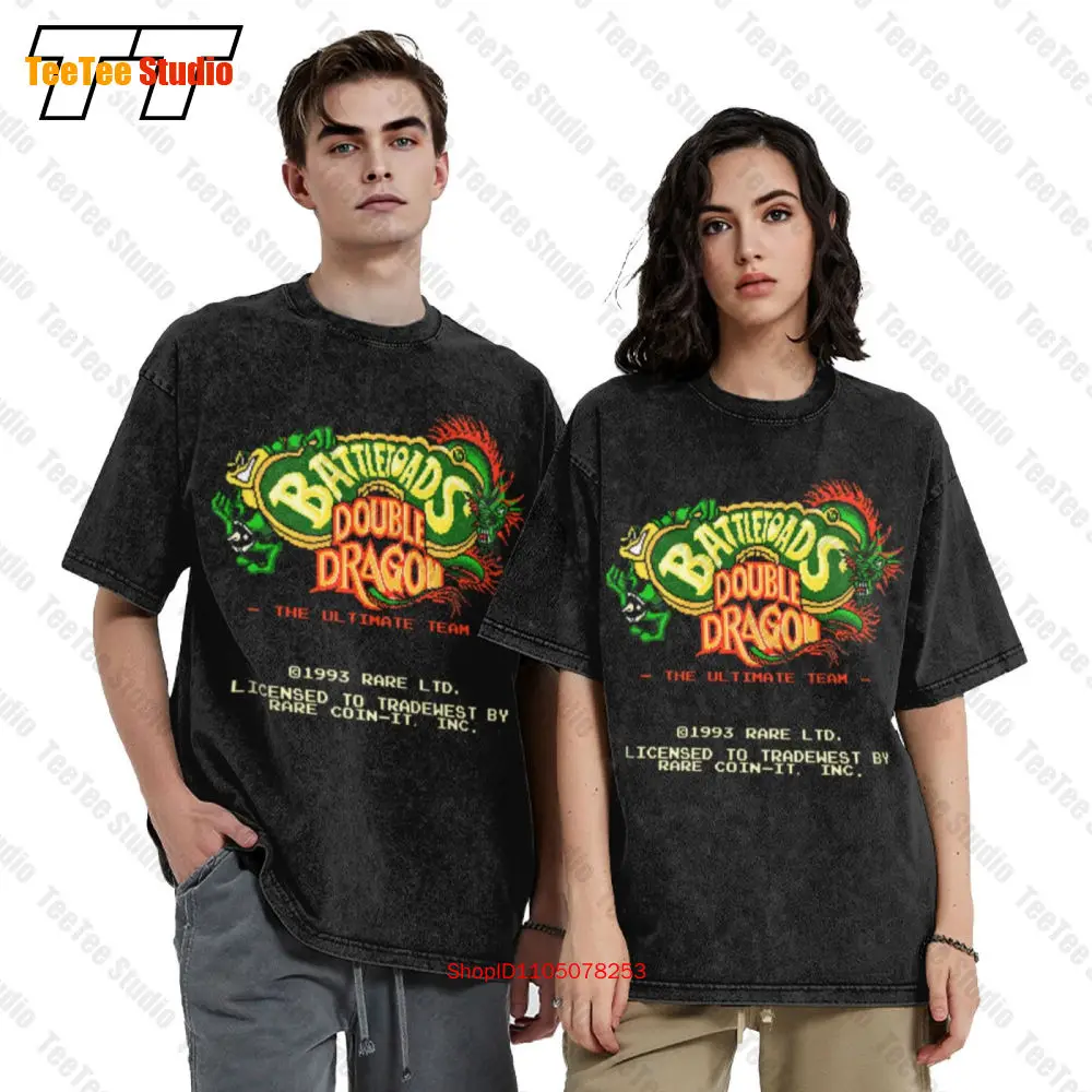 Battletoads Double Dragon Start Screen Vintage Oversized T-Shirt 2UN4