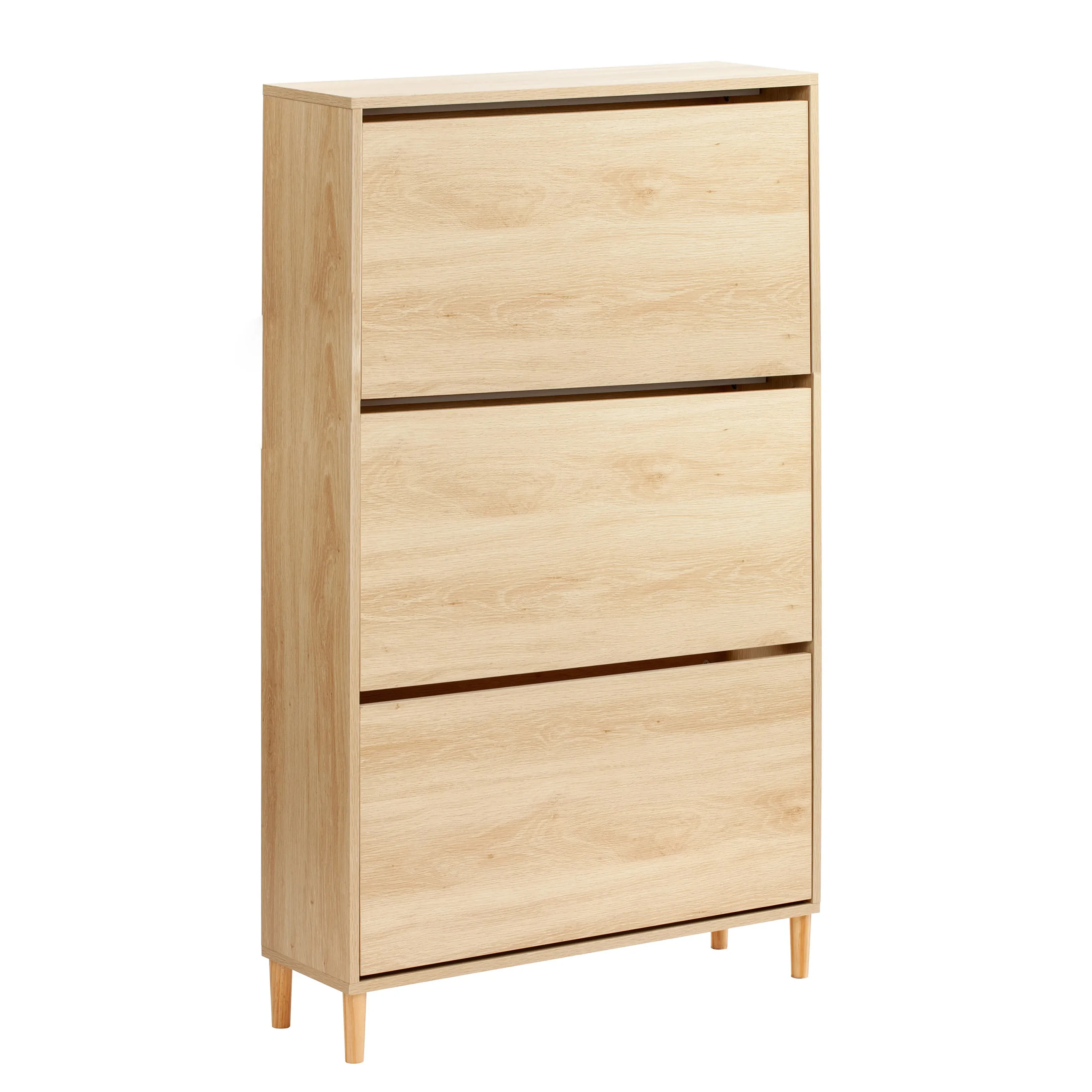 

xx-Modern 4-Tier White Wooden Shoe Rack with Storage Drawer Wholesale Home Furniture for Living Room*