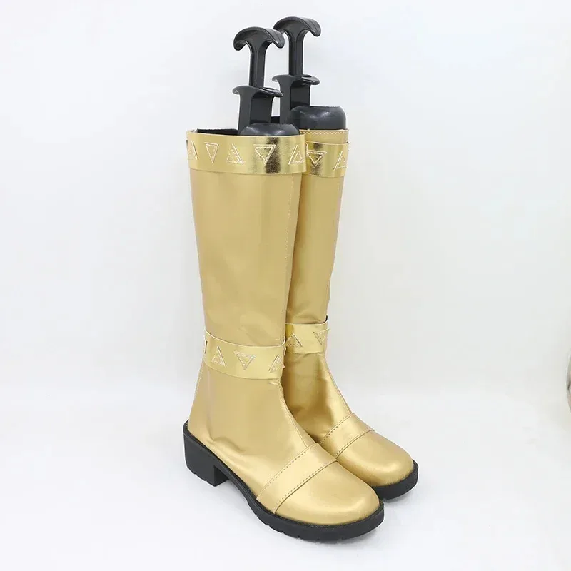 

2025 RealCos Uchu Sentai Kyuranger Ballance Golden Shoes Boots Halloween Cosplay Costume Accessory