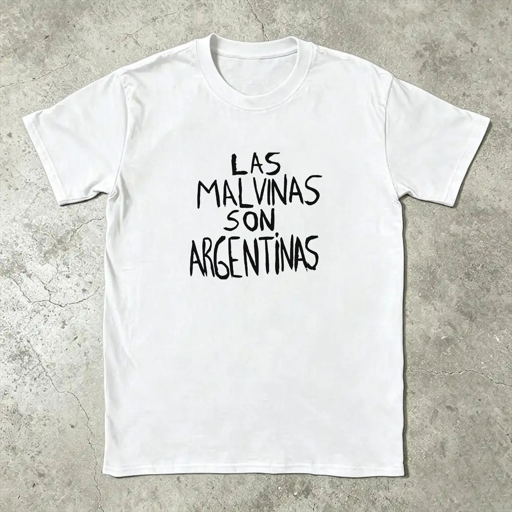 Casual T Shirt Summer Las Malvinas Son Argentinas Argentinian Latino Immigrants Hip Hop T Shirts  100% Cotton Tshirt  Tees