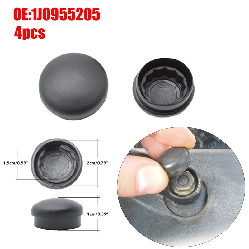 Front Windshield Wiper Arm Head Nut Cap Bolt Cover for Volkswagen VW Passat B5 B6 B7 Golf MK4 MK5 MK6 MK7