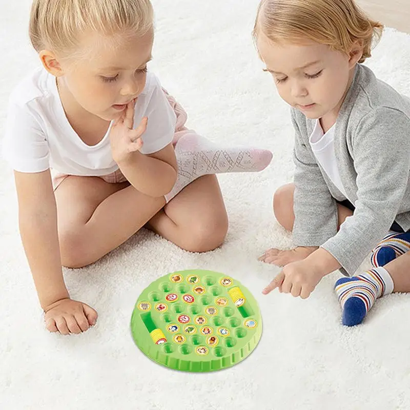 Animal Chess Board Game Kindergarten Memories Chess Game Portable Travel Board Interactive Funny Educational Kids Toys For Girls