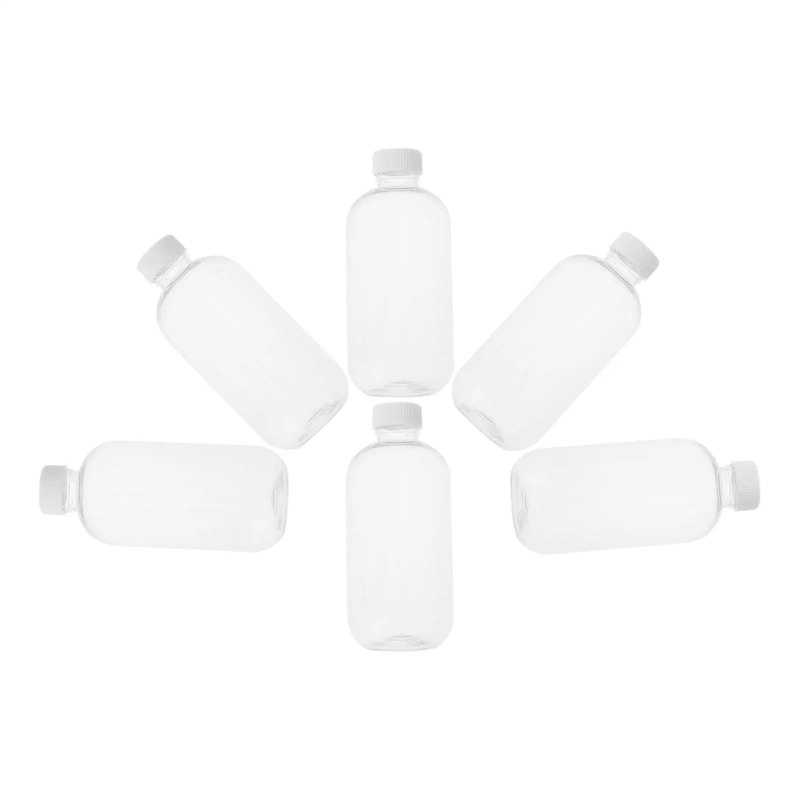 

6pcs Beads Containers Plastic Display Bottles Transparent Storage Sample Vials Leak Proof Toy Replacement Beads Home Laboratory