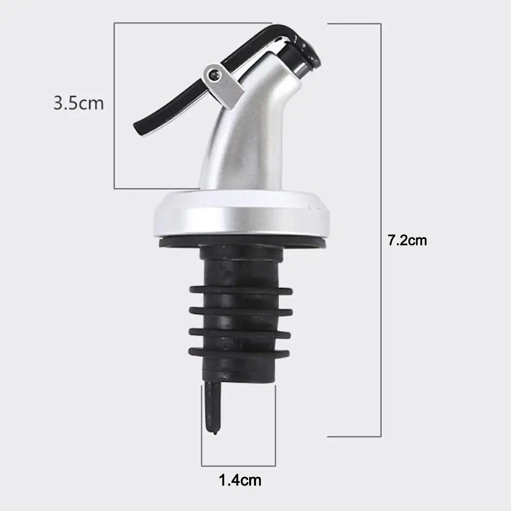 5PCS Olive Oil Sprayer Drip Wine Pourers Liquor Dispenser Leak-proof Nozzle Lock Sauce Boat Bottle Stopper Kitchen Bar BBQ Tool