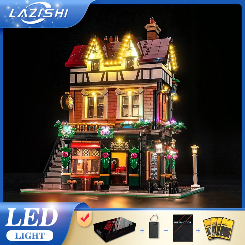 Lazishi 5V LED lighting 10350 sets suitable for Tudor corner building block lighting gifts (including lighting only)