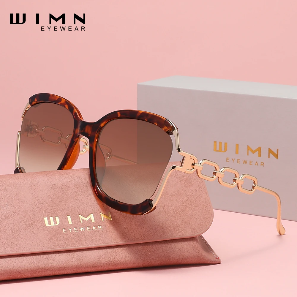 نظارات شمسية من خليط معدني بتصميم العلامة التجارية الفاخرة من WIMN للسيدات لقضاء العطلات، نظارات رائعة UV400 عالية الجودة