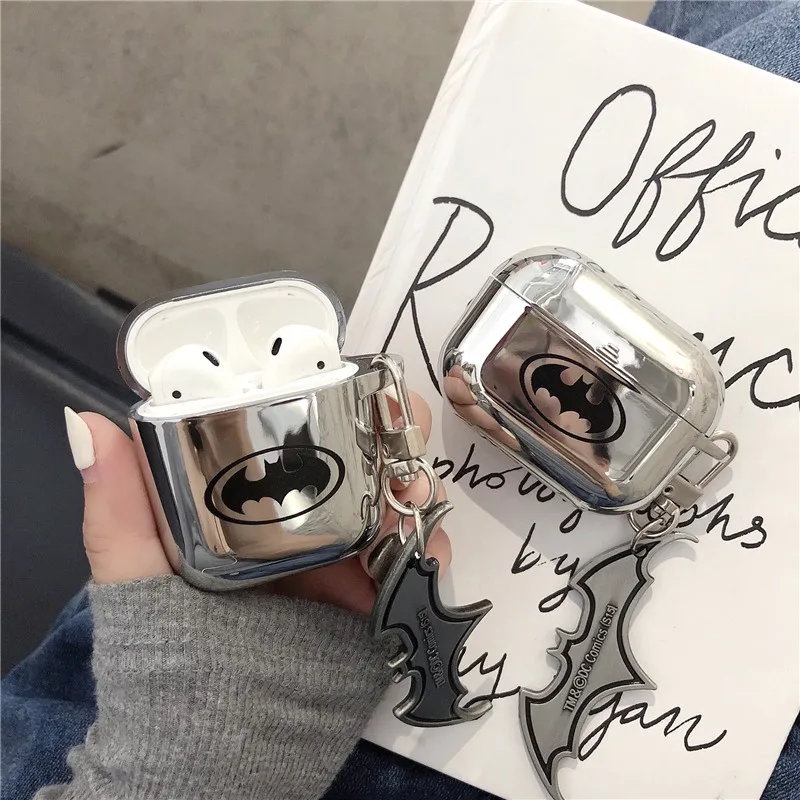 반짝이 미러 도금 + 끈 이어폰 케이스 에어팟 프로 3 해피 펜던트 실리콘 케이스 보호 케이스 AirPod 1 2 에어팟