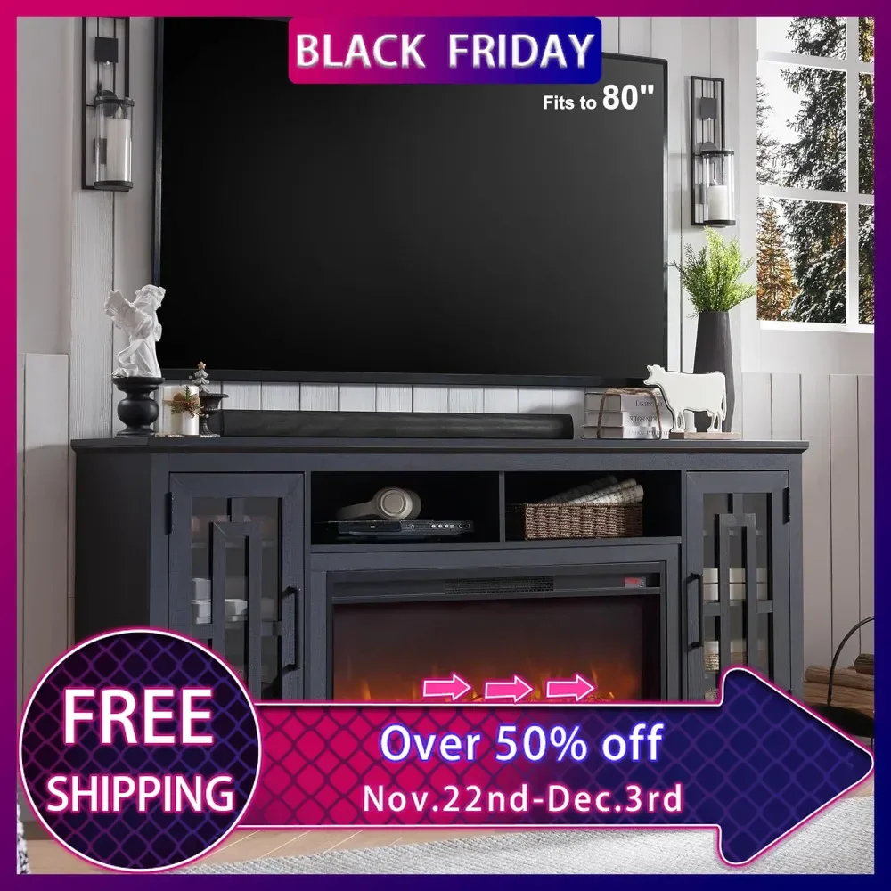 Fireplace TV Stand with 36