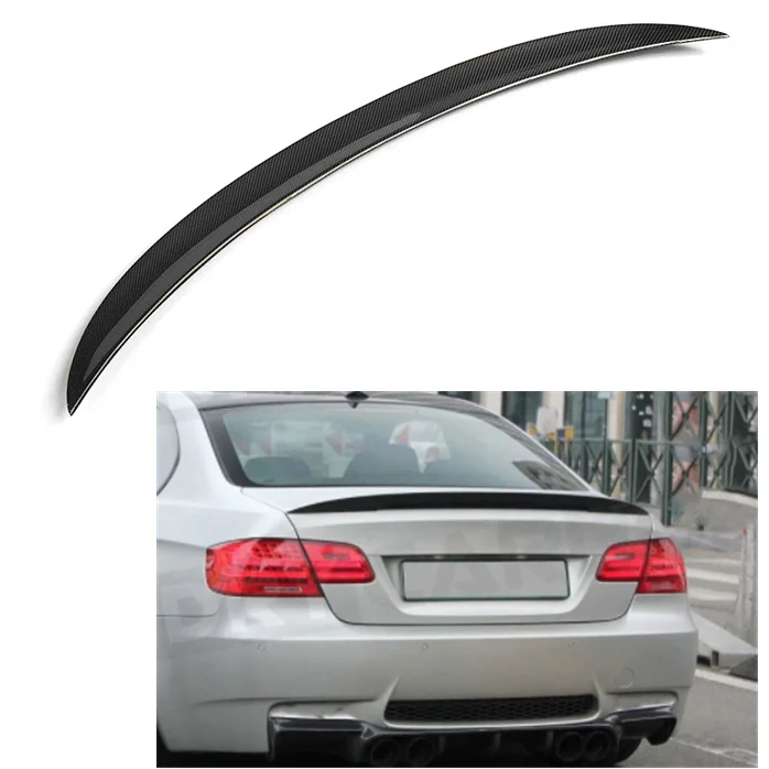 

100% Dry Carbon Fiber P Style Rear Lip Trunk Tail Wing Boot Spoiler For BMW 3 Series E92 E92 M3 Coupe 2006-2014 Rear Spoiler