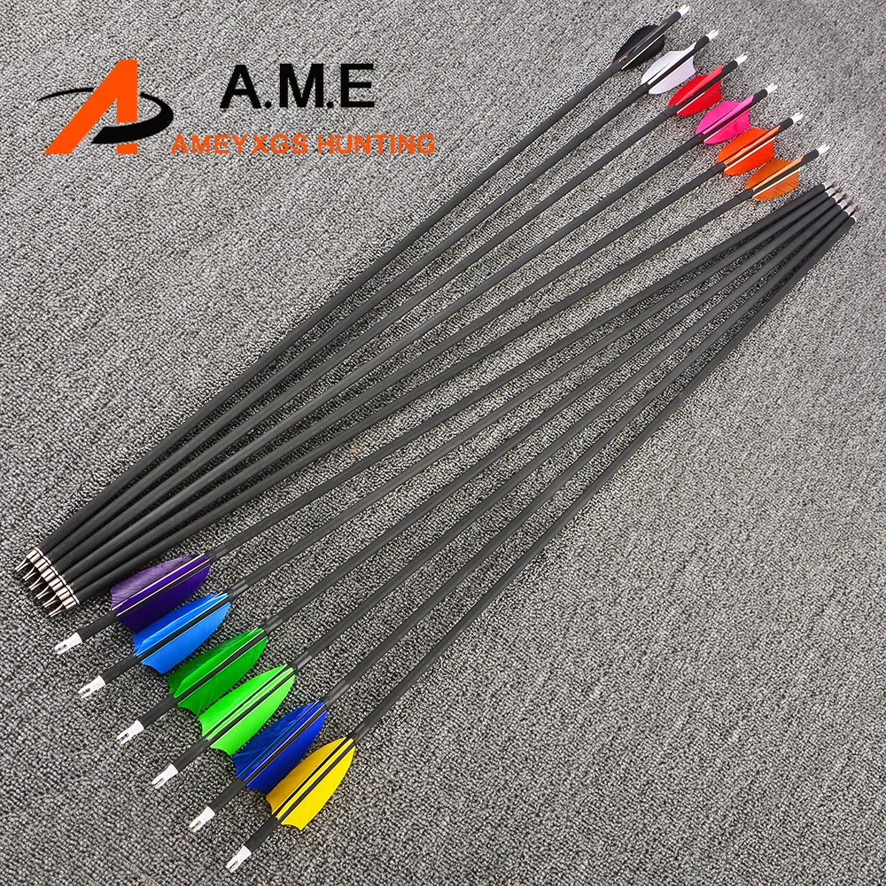 6pcs Mixed Carbon Arrows 31.5