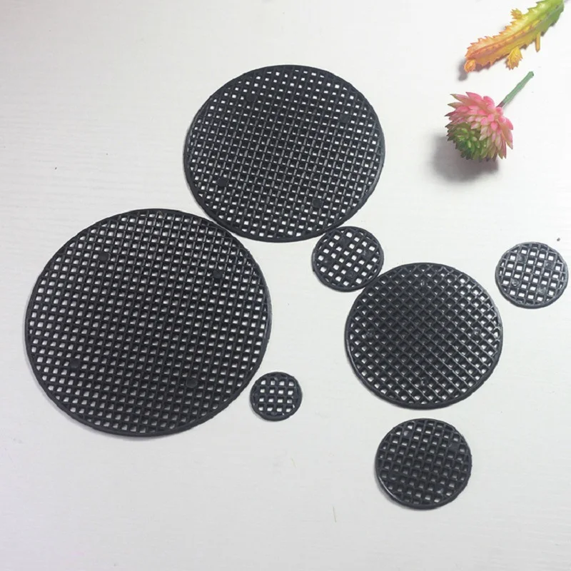 20/50PCS 4.5cm Flower Pot Bottom Hole Pad Net to Prevent Soil Leakage Bonsai Bottom Round Mesh Plastic Breathable Mesh A6