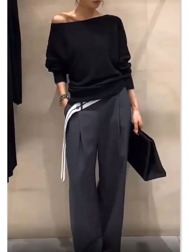 

Fall 2026 New Fashionable High Waist Floor-Length Commute Professional Suit Set Versatile Maturity Style Two-Piece Ensemble