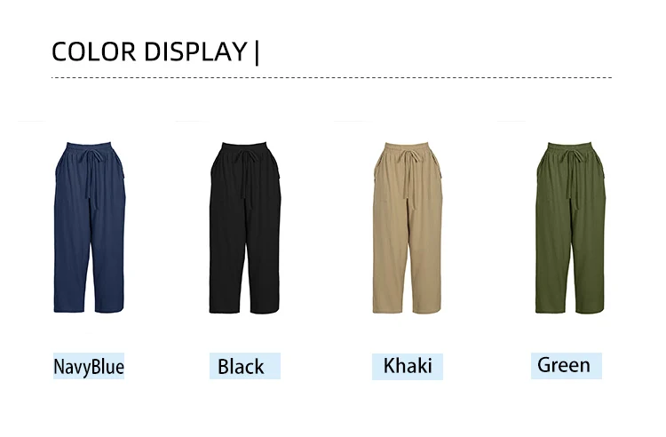 Einfarbige Freizeithose mit Kordelzug und hoher Taille in Übergröße – Lässige Alltagshose, einfache Hose mit elastischem Bund – Detail 2
