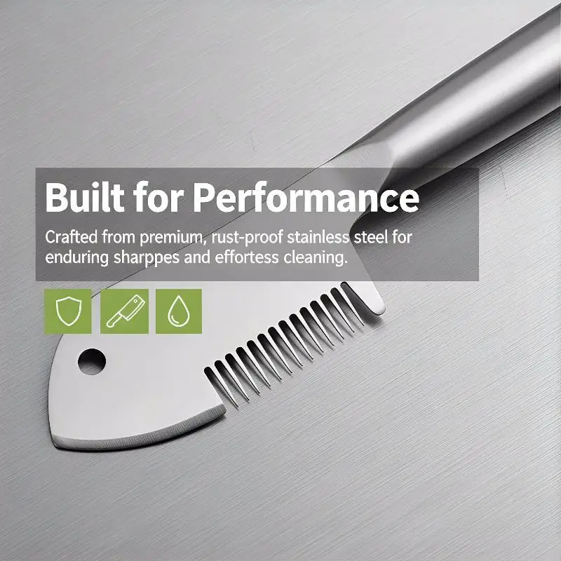 Stainless Steel Green Onion Cutter Shredder Slicer Kitchen Gadget Multi-functional Green Onion Chopper Scallion Shredding Knife