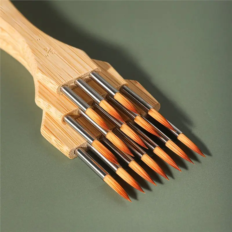 N36R-For Painting For Artist For Watercolor Paintbrush Set-3Pcs Synthetic Brushes Wide Mop Brush Surikomi Brush A