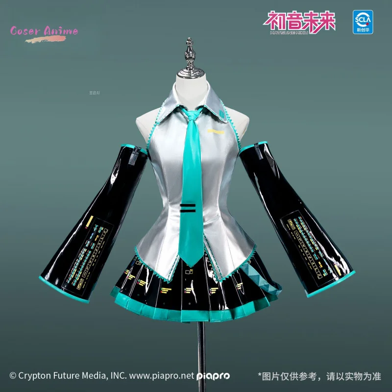 

Miku Cosplay Costume Uniform Halloween Carnival Party Christmas Play Role Clothes Clothing for Women