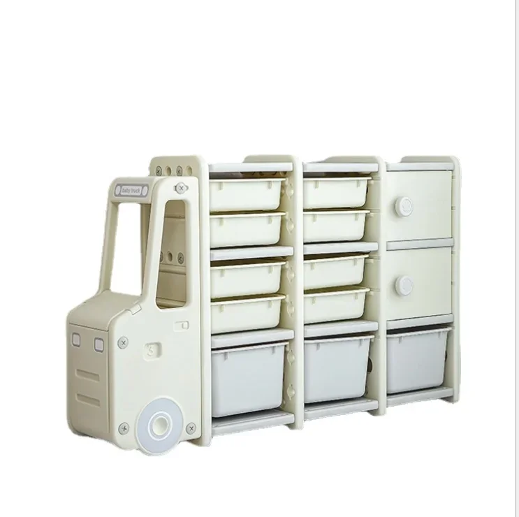 Wholesale Newest Modern Minimalist Layer Children's Toy Car Baby Cartoon Storage Cabinet Rack