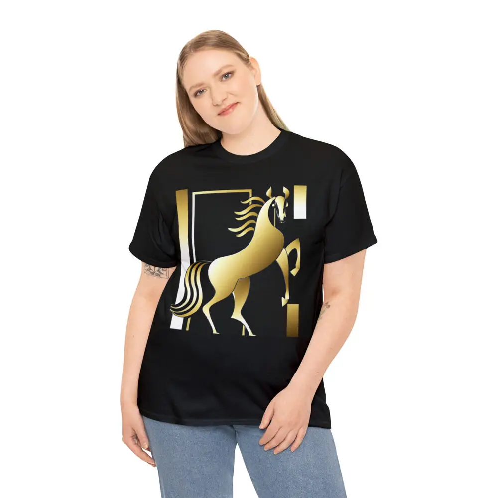 Art Deco Stallion 4 Anime Graphic T-shirts Y2K Tops New Arrival Unisex Summer