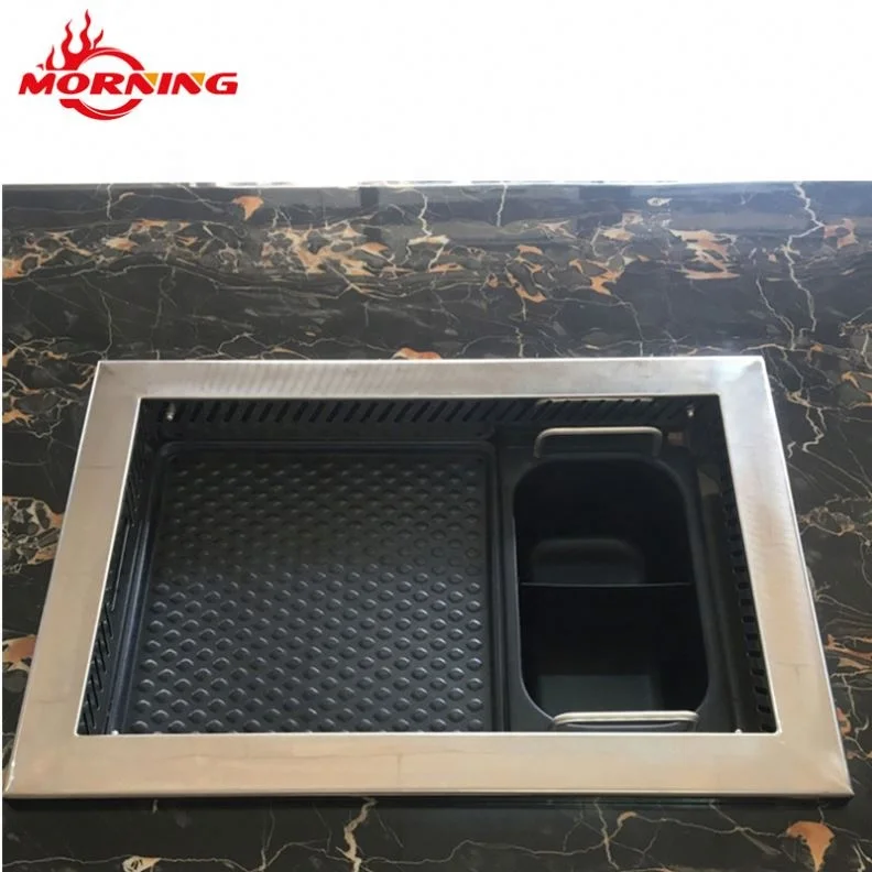 شواية كهربائية تجارية، شواية شواء كهربائية، وعاء ساخن وطاولة شواء شواء مع شهادة CE