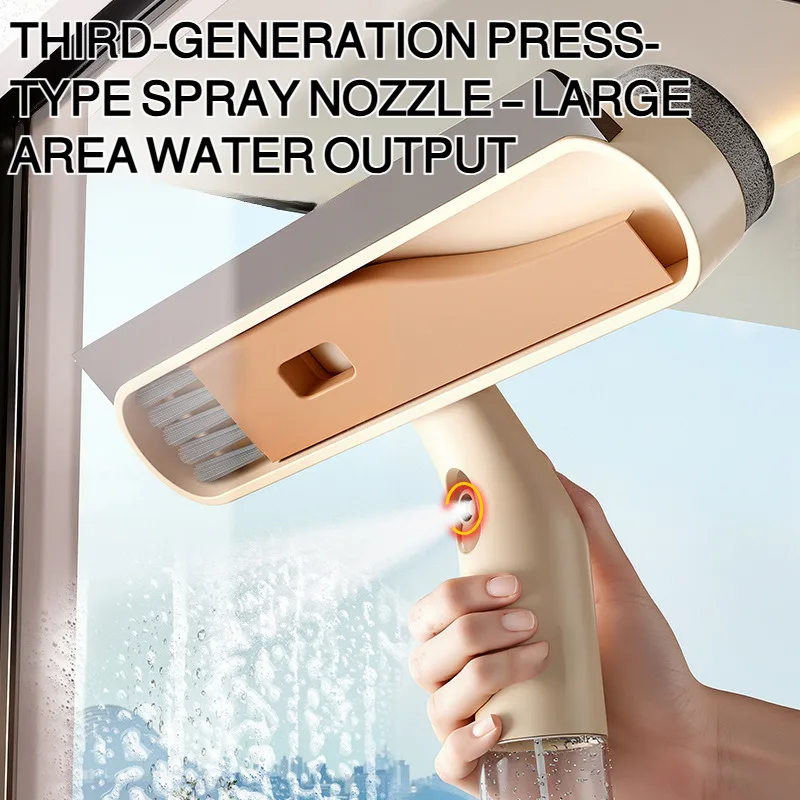 Huishoudelijke glasschraperreiniger dubbelzijdig veeg vijfinone reiniging speciale multifunctionele ruitenwisser