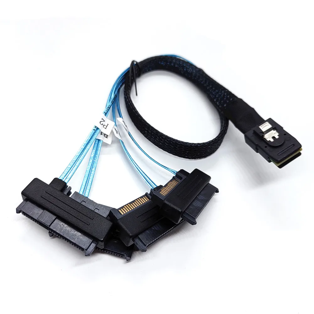 

Внутренний кабель Mini SAS 36P SFF 8087–4 SAS 29P SFF-8482 с кабелем разветвителя питания 15P SATA Компьютерные аксессуары 0,5 м 1 м