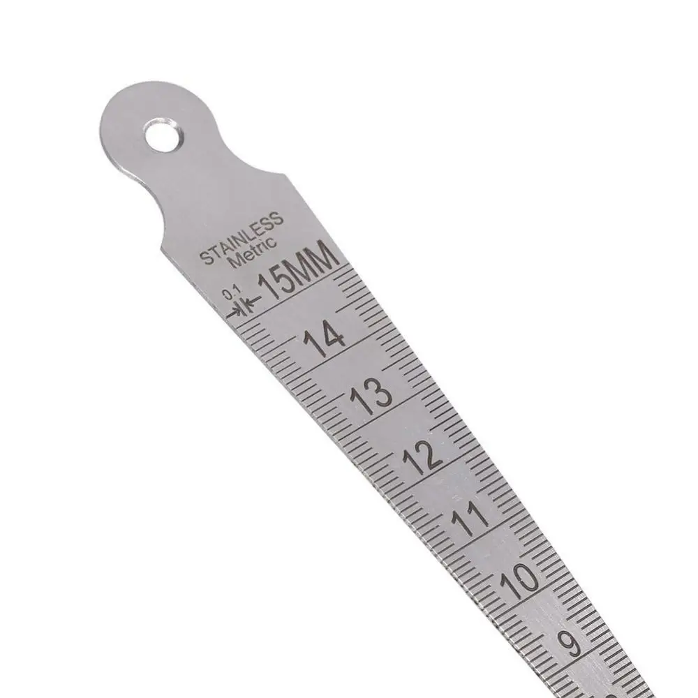 Imagem -05 - Wedge Feeler Gap Hole Taper Gauge Régua de Medidores Métricos Inspeção de Soldagem Ferramenta de Medida Imperial 15 mm Aço Inoxidável