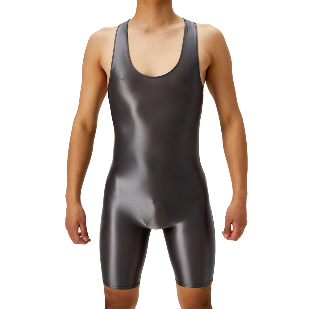 Body sin mangas, ropa interior súper ajustada, mono de nailon con cuello redondo, lencería Sexy sedosa, nuevo