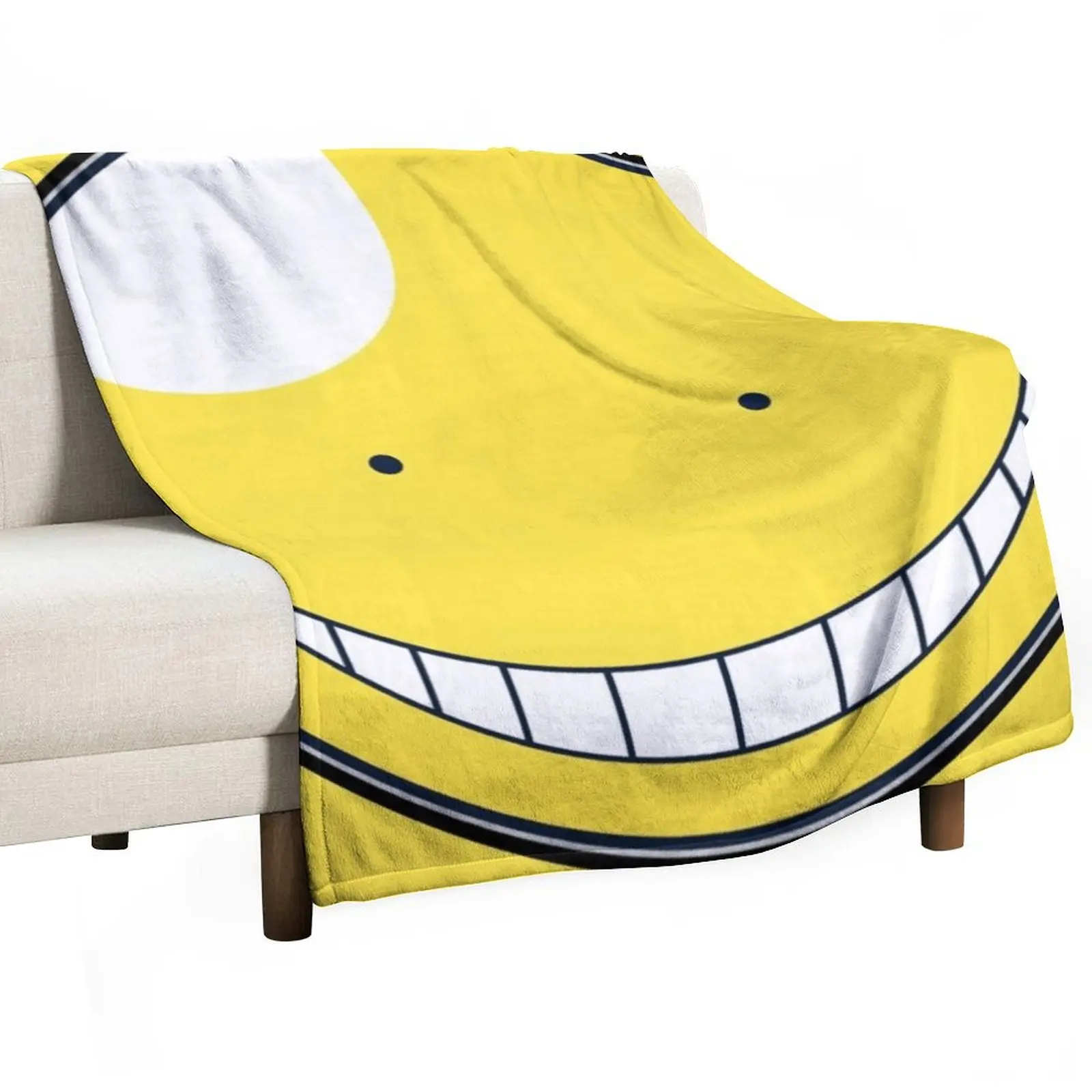 

Koro sensei Assassination Classroom , Korosensei Face Throw Blanket Heavy Soft Big Summer Beddings Luxury Throw Blankets