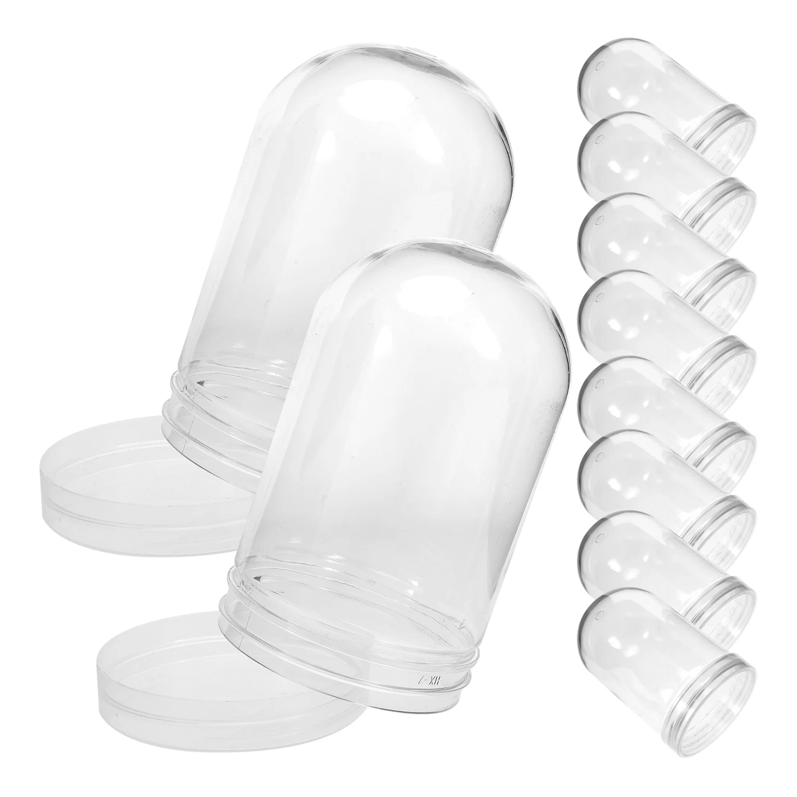 

10Pcs DIY Clear Plastic Water Globe Smooth Surface Easy DIY Snow Globe Making Supplies Empty Snow Globes Crafts Water Globes