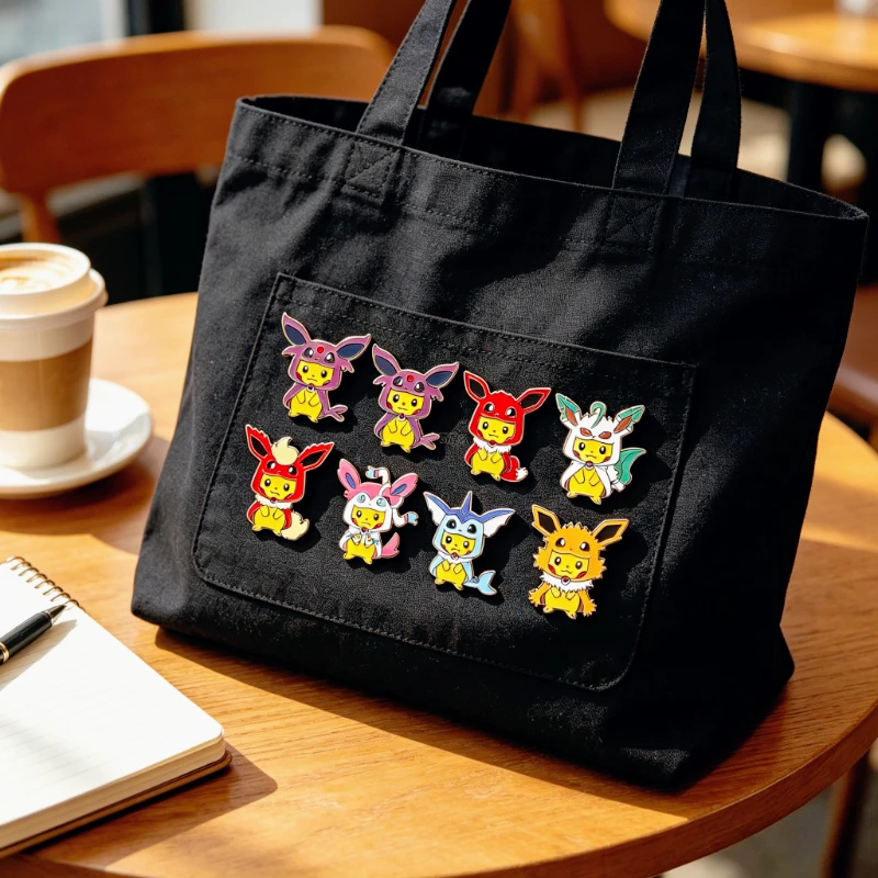AAA 9Pcs Cute Anime Bagdes Cartoon Game Figures Brooch Lapel Pin Badge on Backpack Clothing Accessories schoolbag clothing Gifts