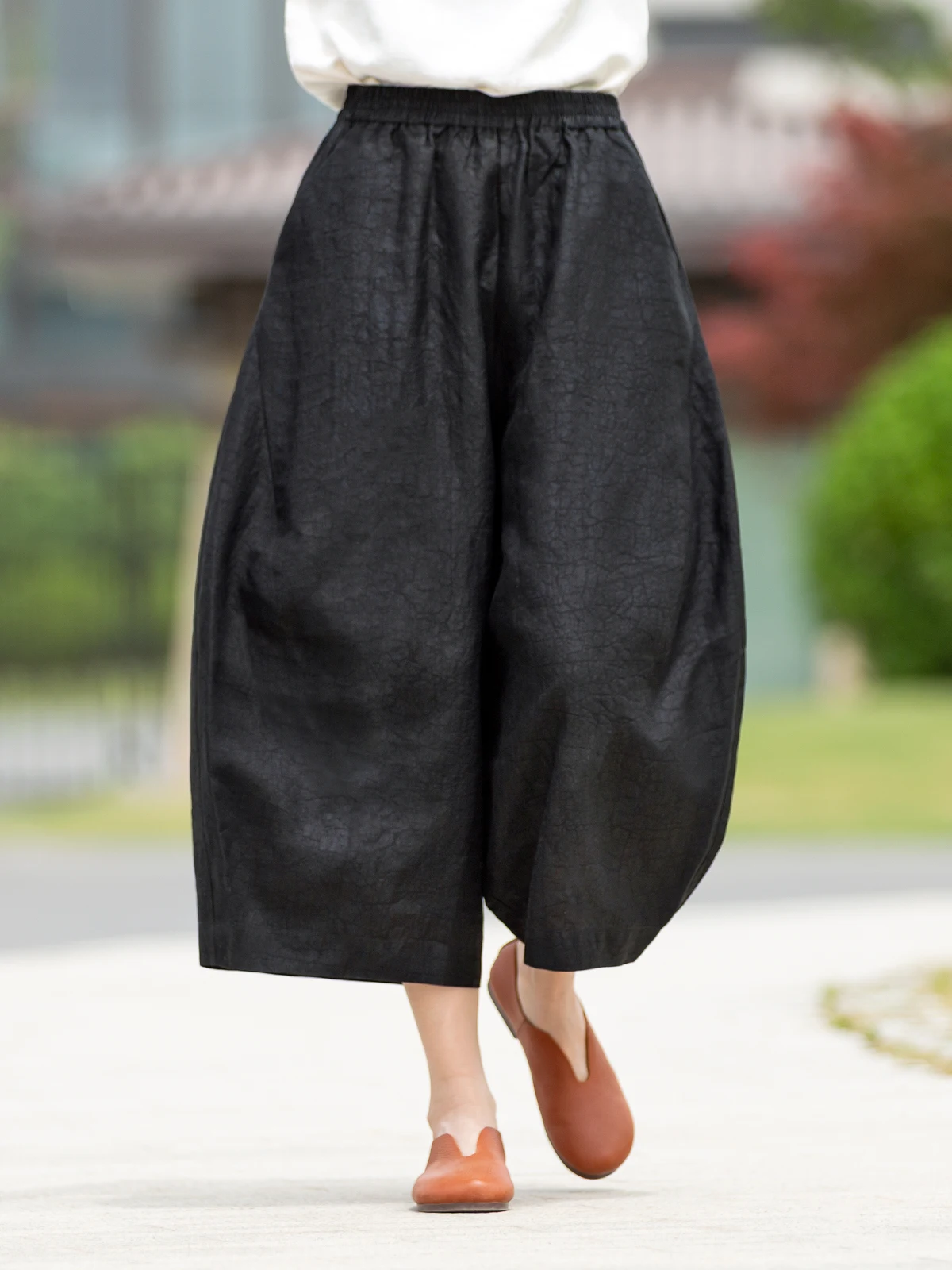 

Шелковые брюки-палаццо женские, весна-лето, свободные, с высокой талией, простые, из облачного шелка, с карманами, для женщин