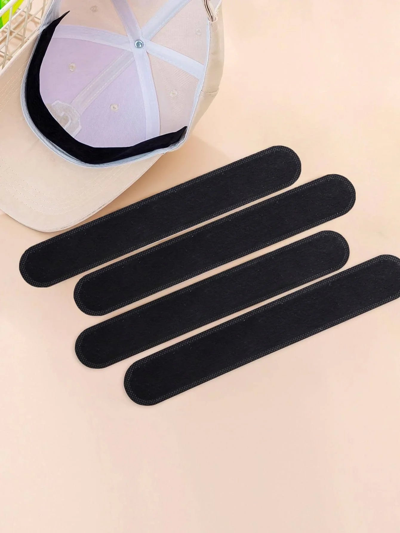 

10 Pcs Sweat Pad Strips Hat Shields Protects Hats From Sweat And Makeup Self-Adhesive Disposable Perspiration Pads