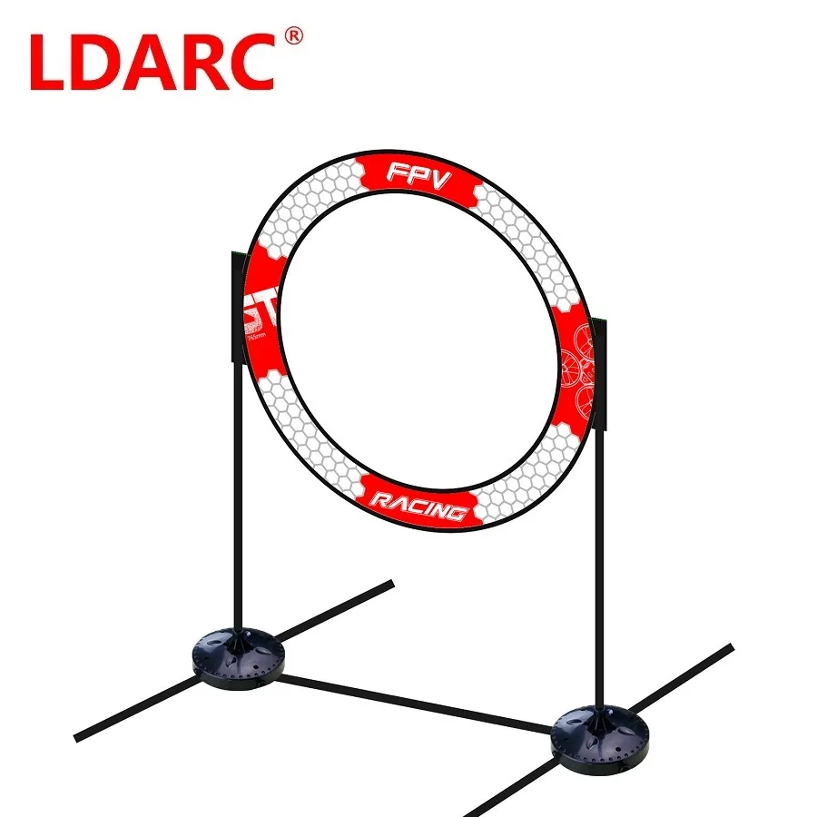 LDARC 765mm Circular Drone FPV Racing Gate Goal Hurdles Tiny Whoop Racer RC Quad Flying Indoor Training Door w/ Base