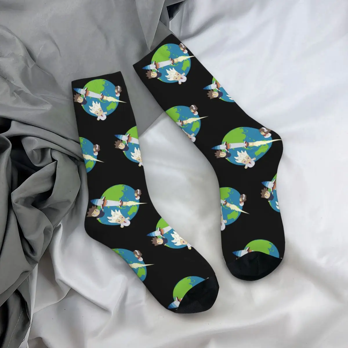 Senku Rocket Theme calcetines Merch para Unisex, calcetines de vestir flexibles