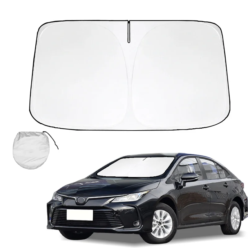 

Windshield Sun Shade for Toyota Corolla 2009-2023 2024 Accessories Window Sunshade Sun Visor Protector Foldable Blocks UV Rays